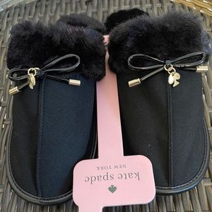Kate Spade Faux Fur Lined Slippers